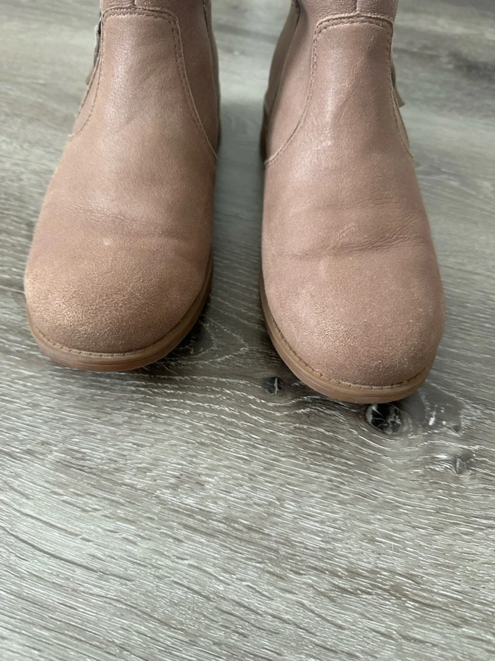UGG Blush Taupe Ankle Boots with Shearling Lining